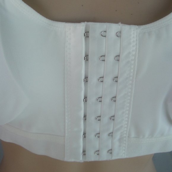 Embraced Bra White Women's Size XL very Adjustable with front closure - Picture 2 of 8